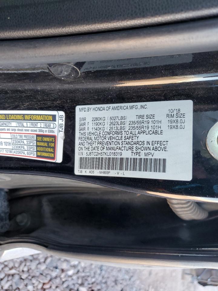 2019 Acura Rdx Technology VIN: 5J8TC2H57KL018319 Lot: 80316175