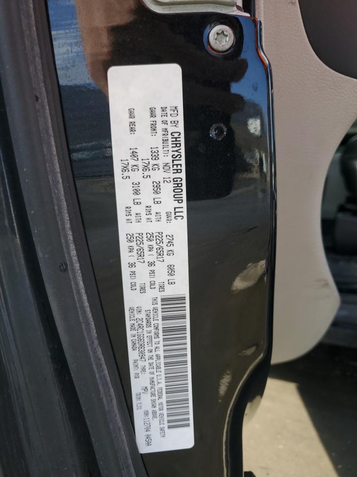 2013 Chrysler Town & Country Limited VIN: 2C4RC1GG6DR630947 Lot: 81722195