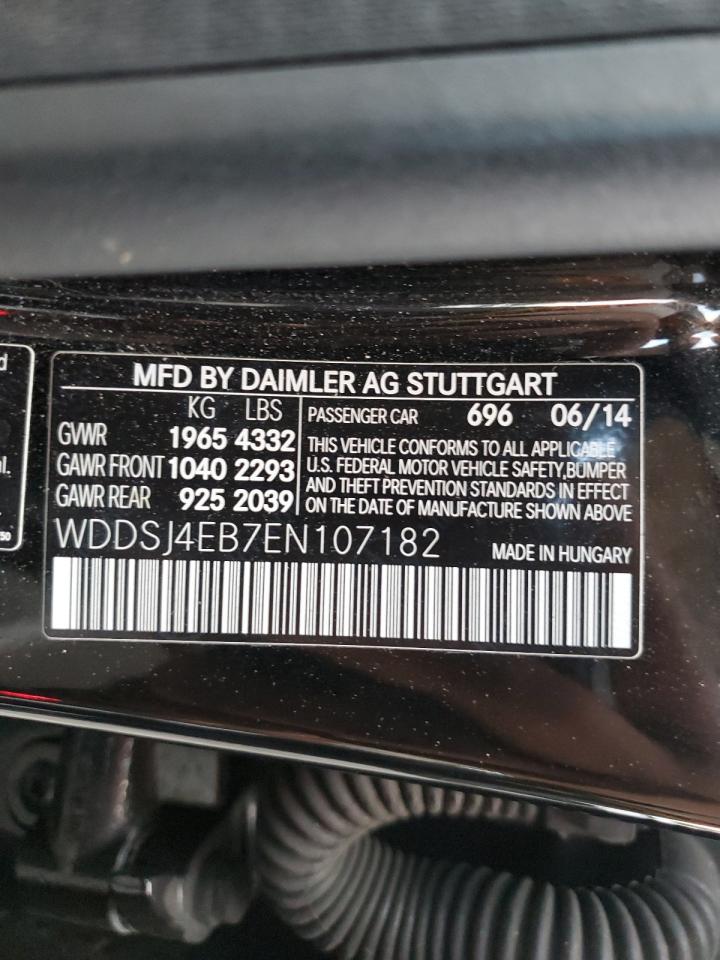 2014 Mercedes-Benz Cla 250 VIN: WDDSJ4EB7EN107182 Lot: 81088965