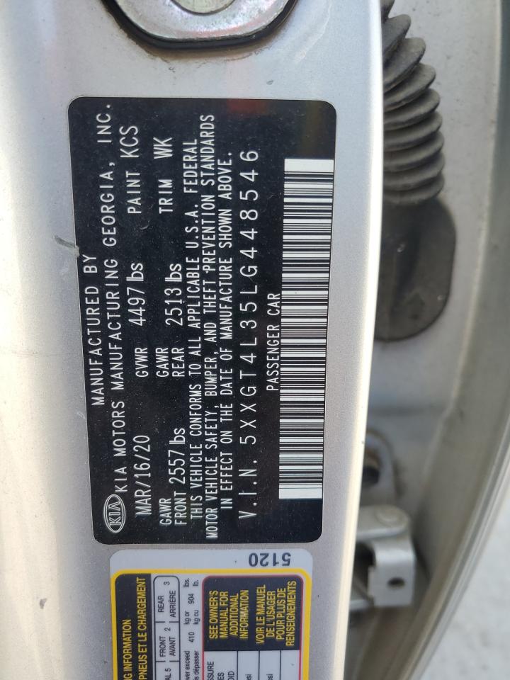 2020 Kia Optima Lx VIN: 5XXGT4L35LG448546 Lot: 84268655