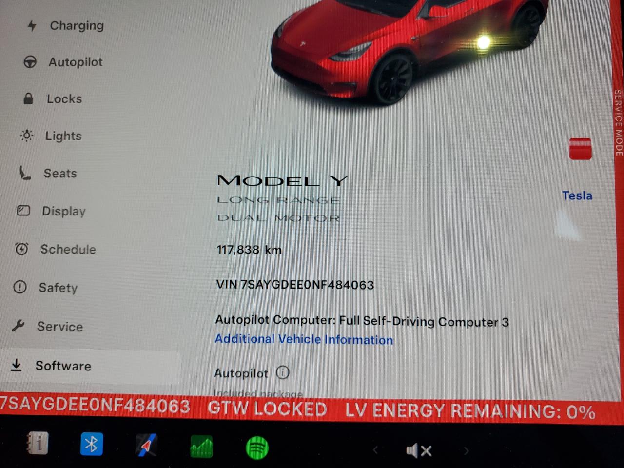2022 Tesla Model Y VIN: 7SAYGDEE0NF484063 Lot: 80526455