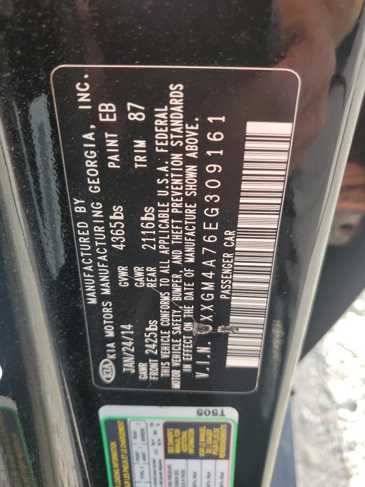 2014 Kia Optima Lx VIN: 5XXGM4A76EG309161 Lot: 81797305