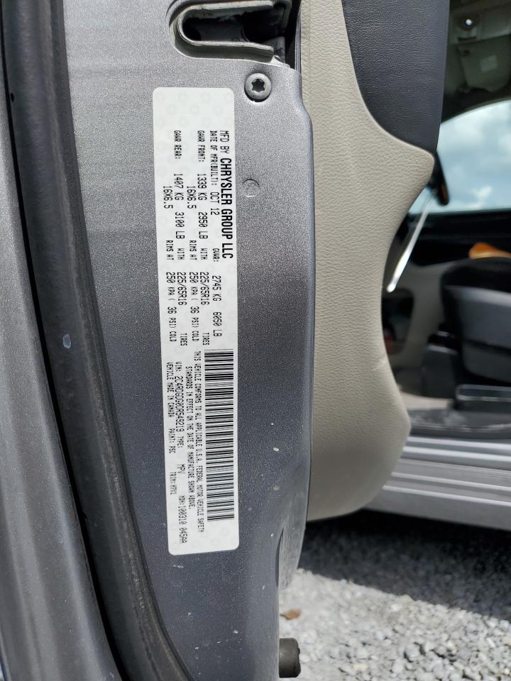 2013 Dodge Grand Caravan Crew VIN: 2C4RDGDG0DR549219 Lot: 81151825