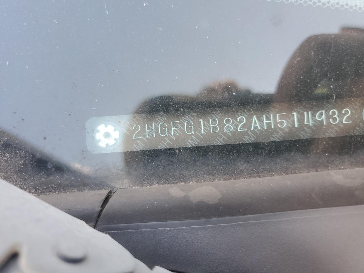 2010 Honda Civic Ex VIN: 2HGFG1B82AH514932 Lot: 84214005