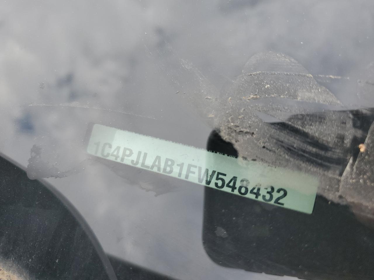 2015 Jeep Cherokee Sport VIN: 1C4PJLAB1FW548432 Lot: 80936285