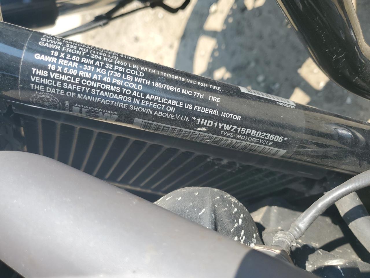 2023 Harley-Davidson Fxlrs VIN: 1HD1YWZ15PB023606 Lot: 80452925