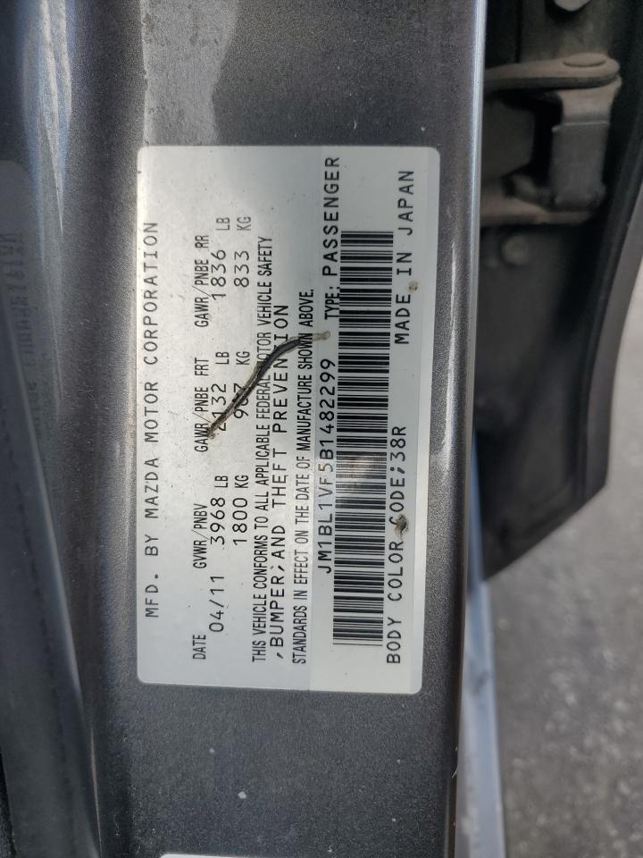 2011 Mazda 3 I VIN: JM1BL1VF5B1482299 Lot: 80695065