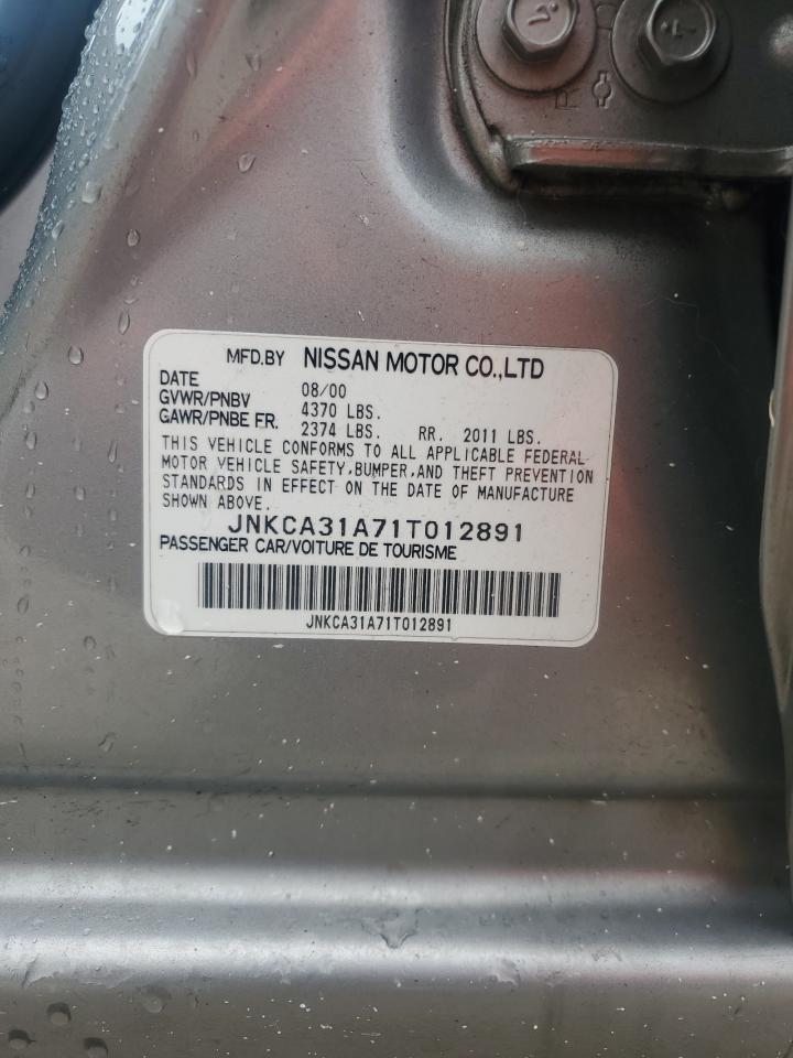 2001 Infiniti I30 VIN: JNKCA31A71T012891 Lot: 81075175