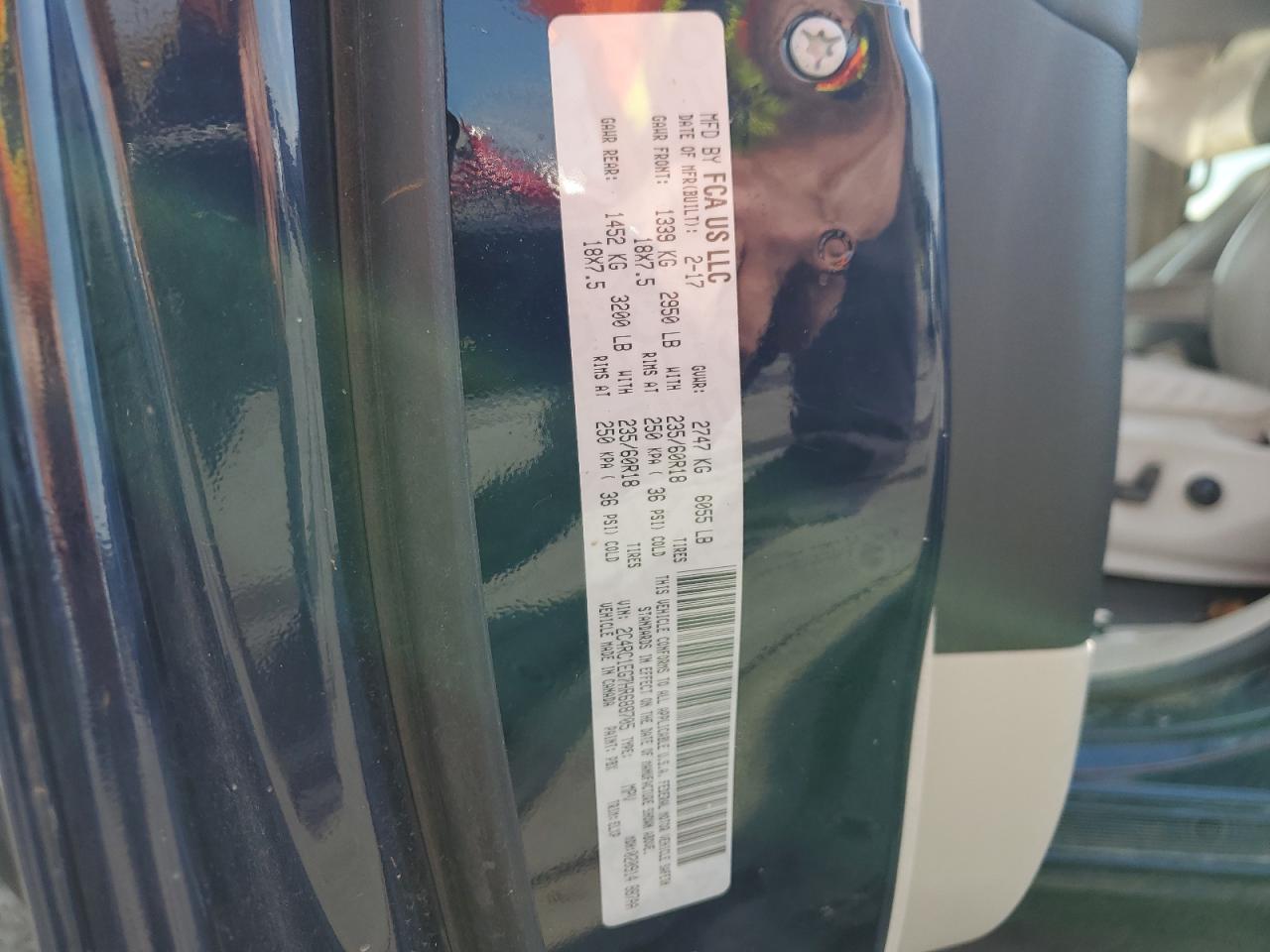 2017 Chrysler Pacifica Touring L Plus VIN: 2C4RC1EG7HR688705 Lot: 70567065