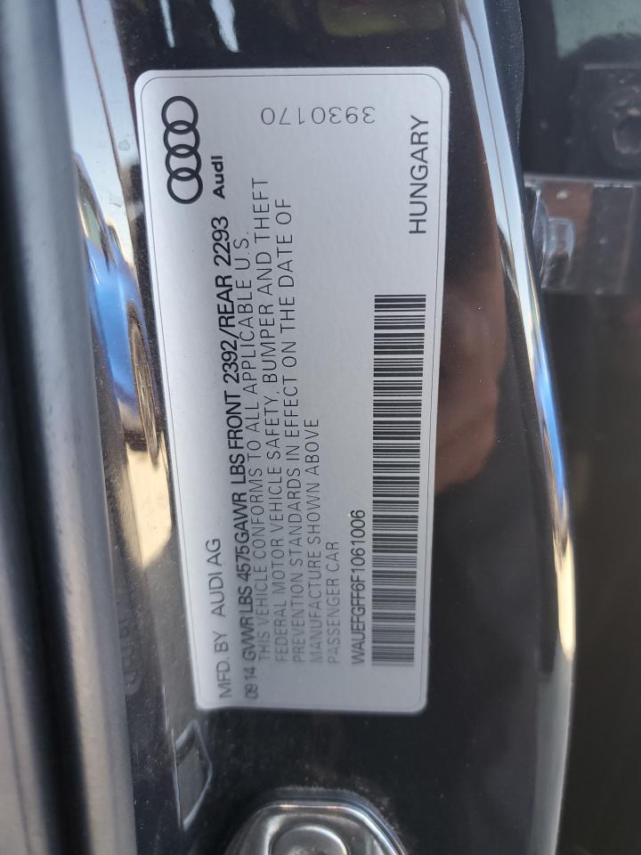 2015 Audi A3 Premium Plus VIN: WAUEFGFF6F1061006 Lot: 80916945