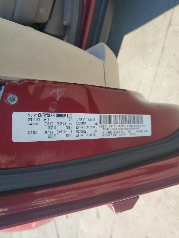 2010 Chrysler Town & Country Lx VIN: 2A4RR2D10AR330346 Lot: 80373435