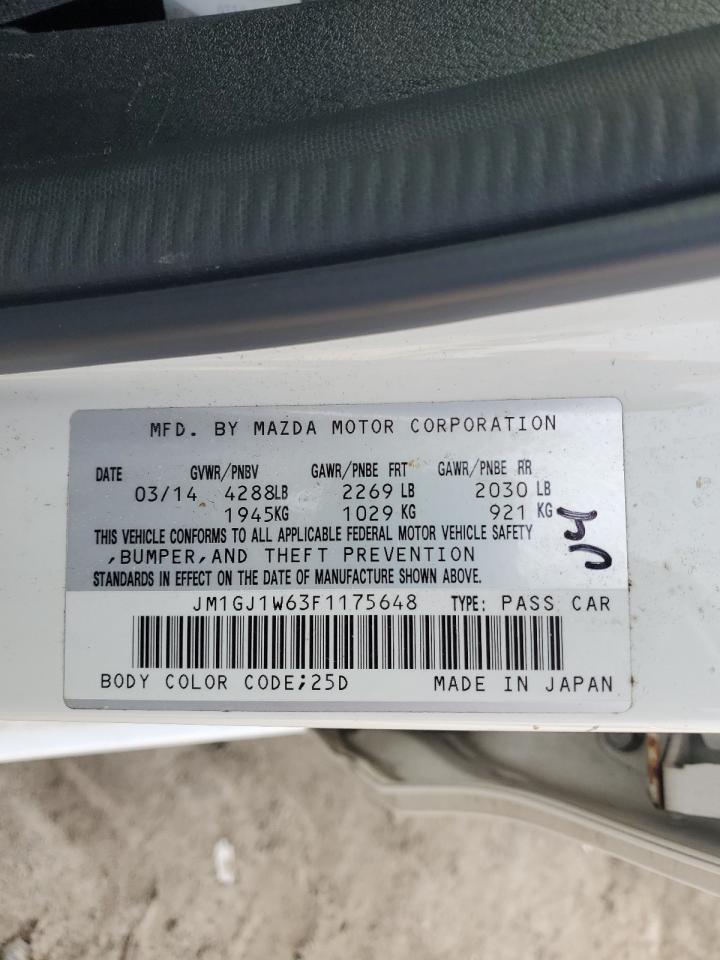 2015 Mazda 6 Grand Touring VIN: JM1GJ1W63F1175648 Lot: 71657815