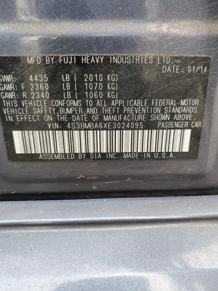 2014 Subaru Legacy 2.5I VIN: 4S3BMBA6XE3024095 Lot: 80901395