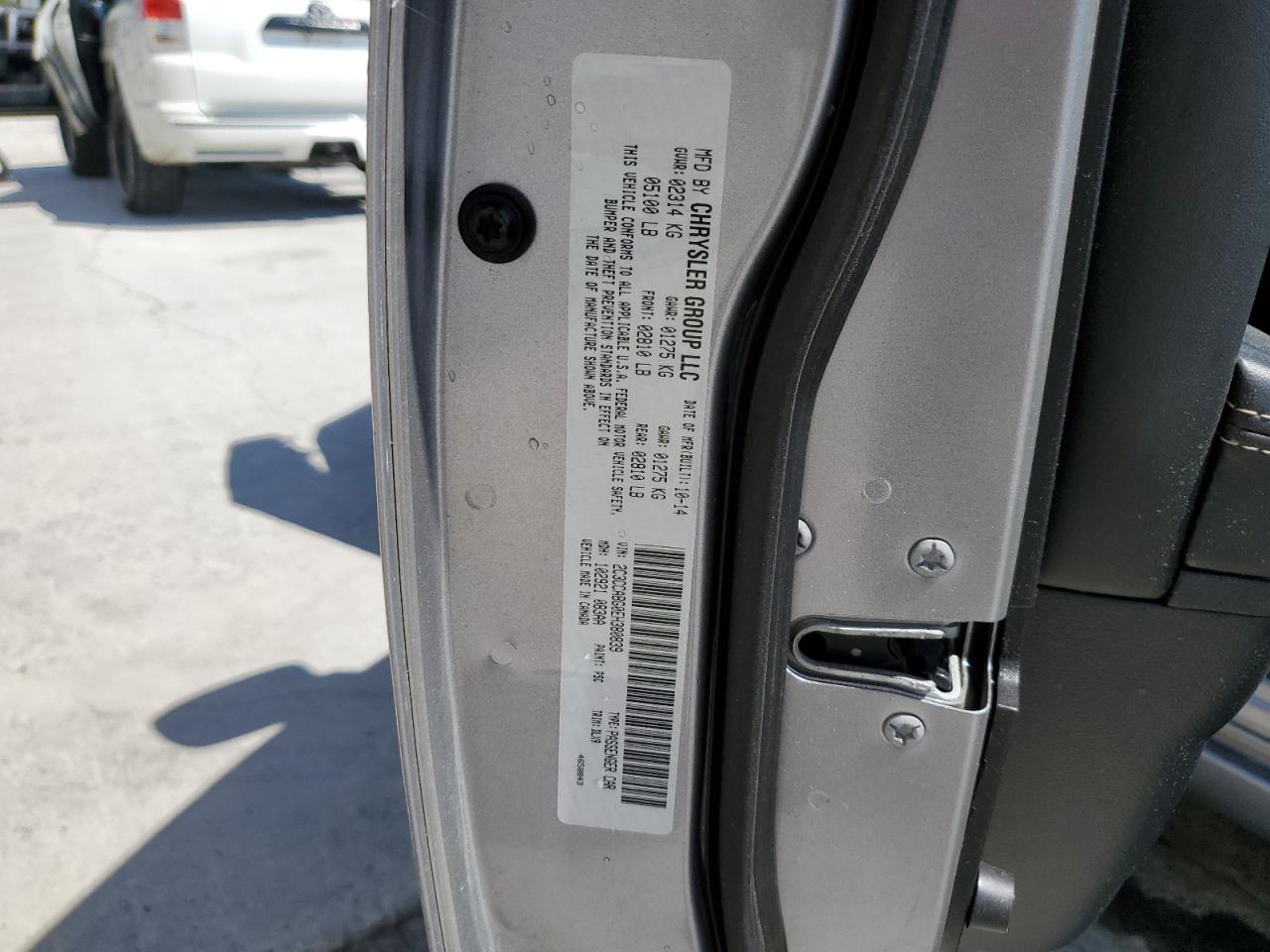 2014 Chrysler 300 S VIN: 2C3CCABG0EH380839 Lot: 70948405