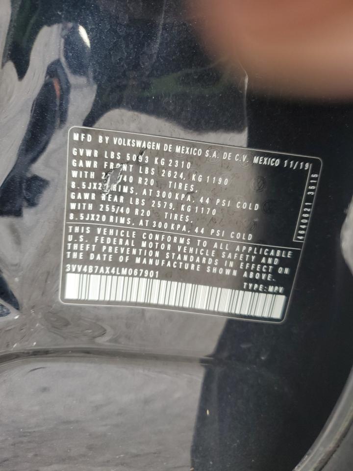 2020 Volkswagen Tiguan Sel Premium R-Line VIN: 3VV4B7AX4LM067901 Lot: 80340275