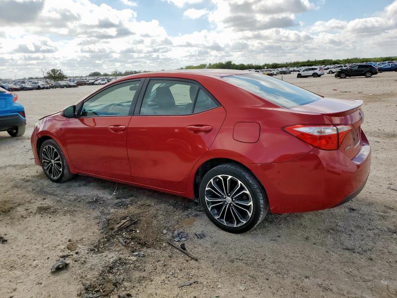  TOYOTA COROLLA 2016 Красный