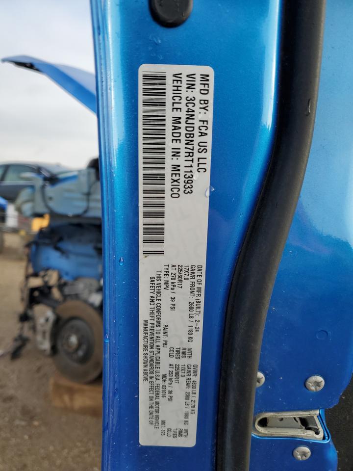 2024 Jeep Compass Latitude VIN: 3C4NJDBN7RT113933 Lot: 80997265