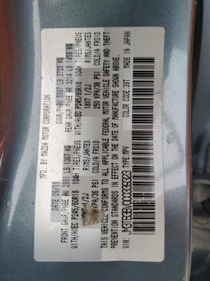 2012 Mazda Cx-9 VIN: JM3TB3BV0C0339323 Lot: 84442325