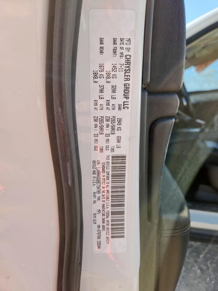 2011 Jeep Grand Cherokee Laredo VIN: 1J4RR4GG6BC734709 Lot: 72073615