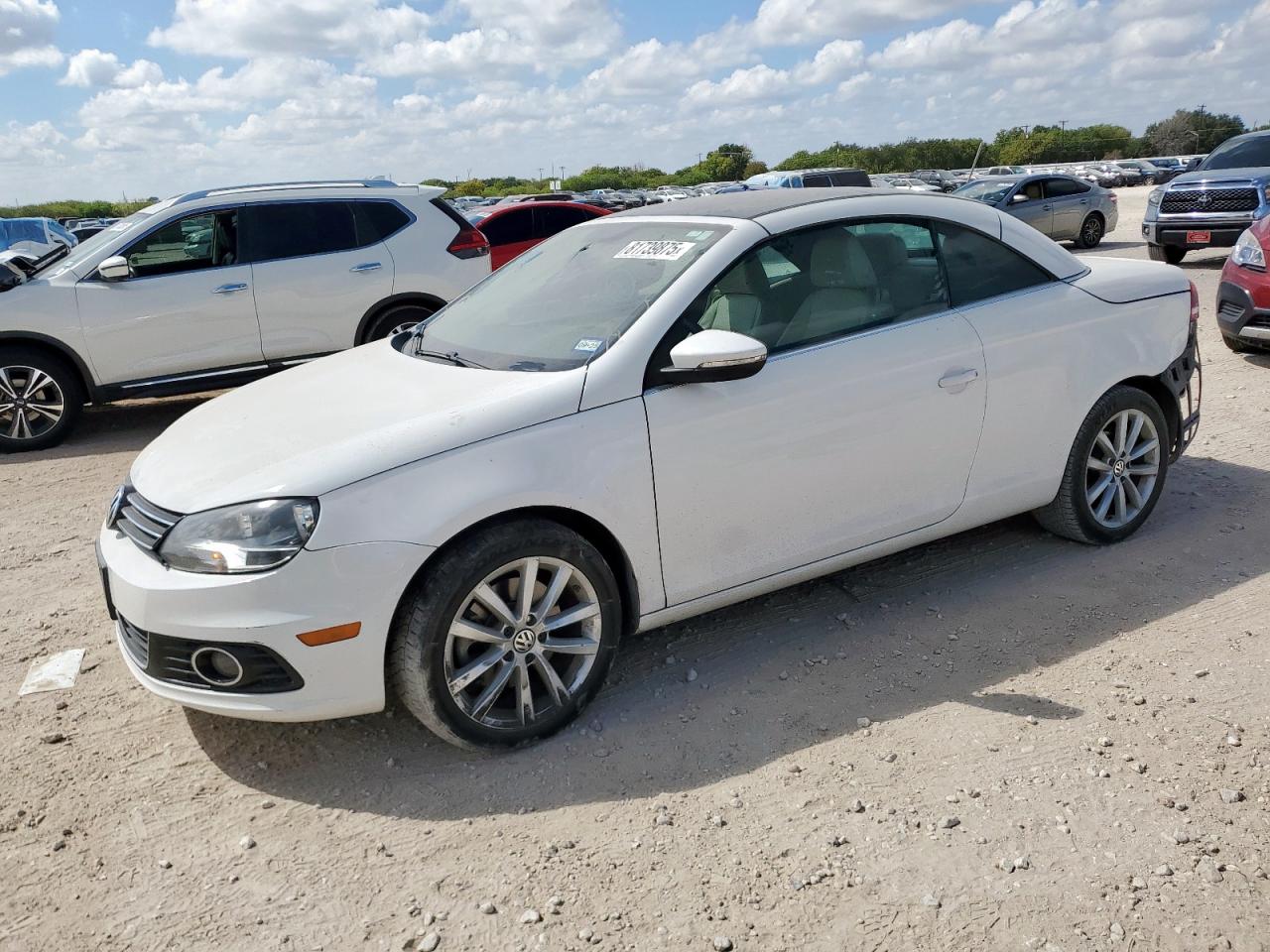 2013 Volkswagen Eos Komfort white null gasoline WVWBW8AH2DV000665 photo #1