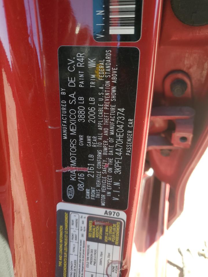 2017 Kia Forte Lx VIN: 3KPFL4A70HE047374 Lot: 84776535