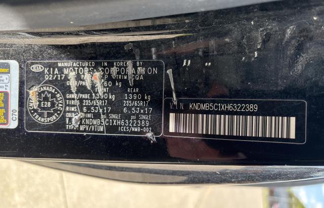 2017 KIA SEDONA LX  