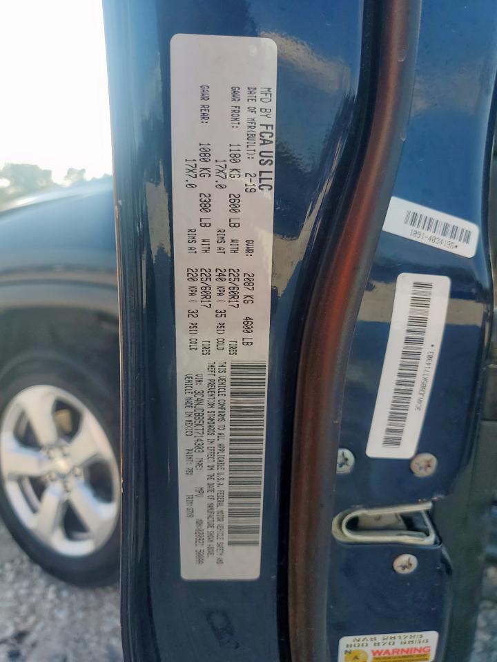 2019 Jeep Compass Latitude VIN: 3C4NJDBB5KT714303 Lot: 84548995