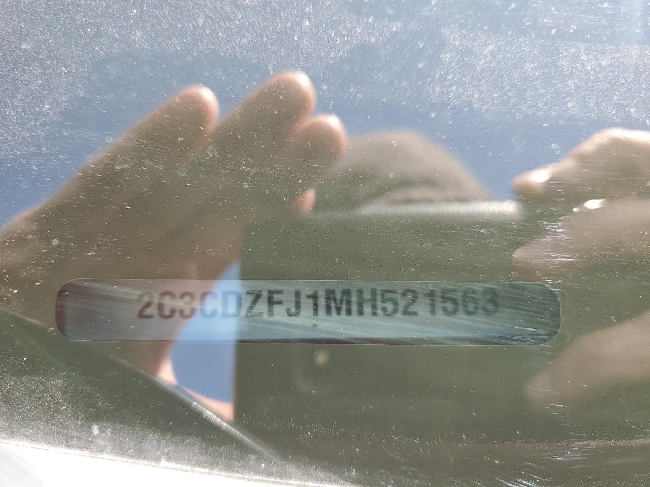 2021 Dodge Challenger R/T Scat Pack VIN: 2C3CDZFJ1MH521563 Lot: 83788365