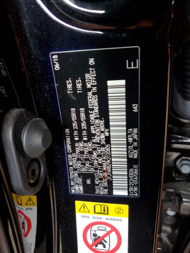 2019 Lexus Nx 300 Base VIN: JTJYARBZ9K2120805 Lot: 81013135