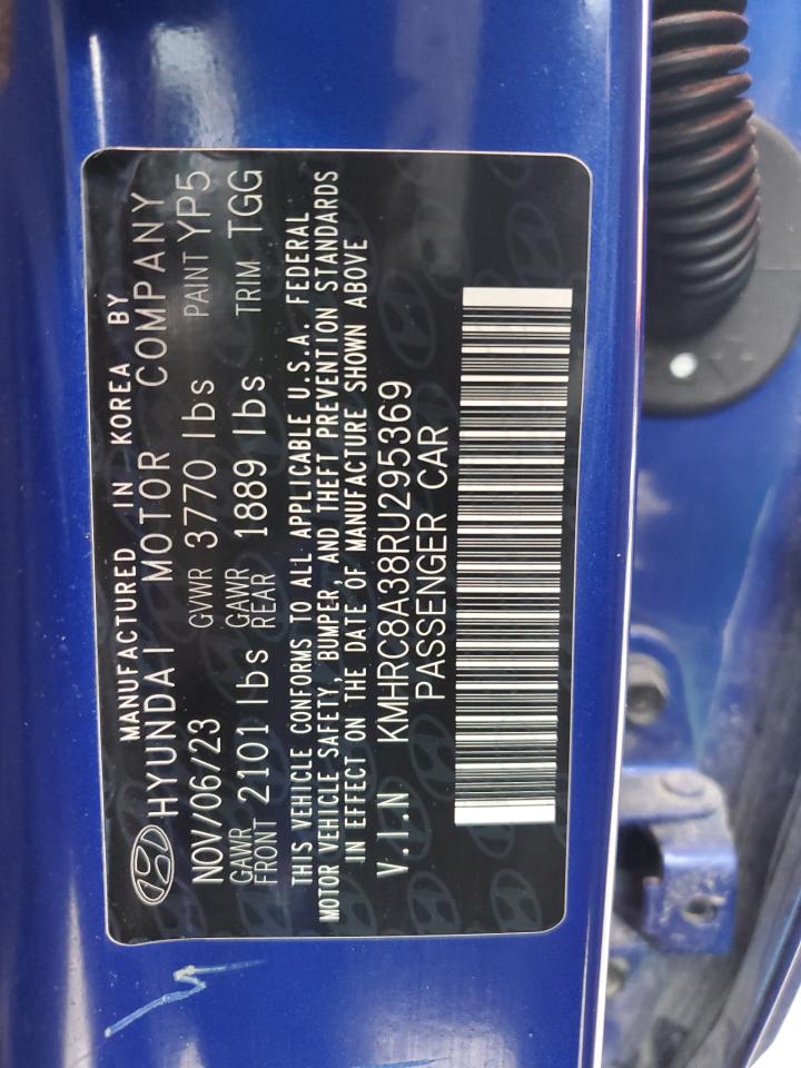 2024 Hyundai Venue Sel VIN: KMHRC8A38RU295369 Lot: 69101485