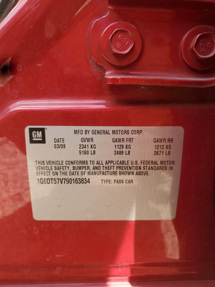 2009 Cadillac Cts Hi Feature V6 VIN: 1G6DT57V790163834 Lot: 71242775