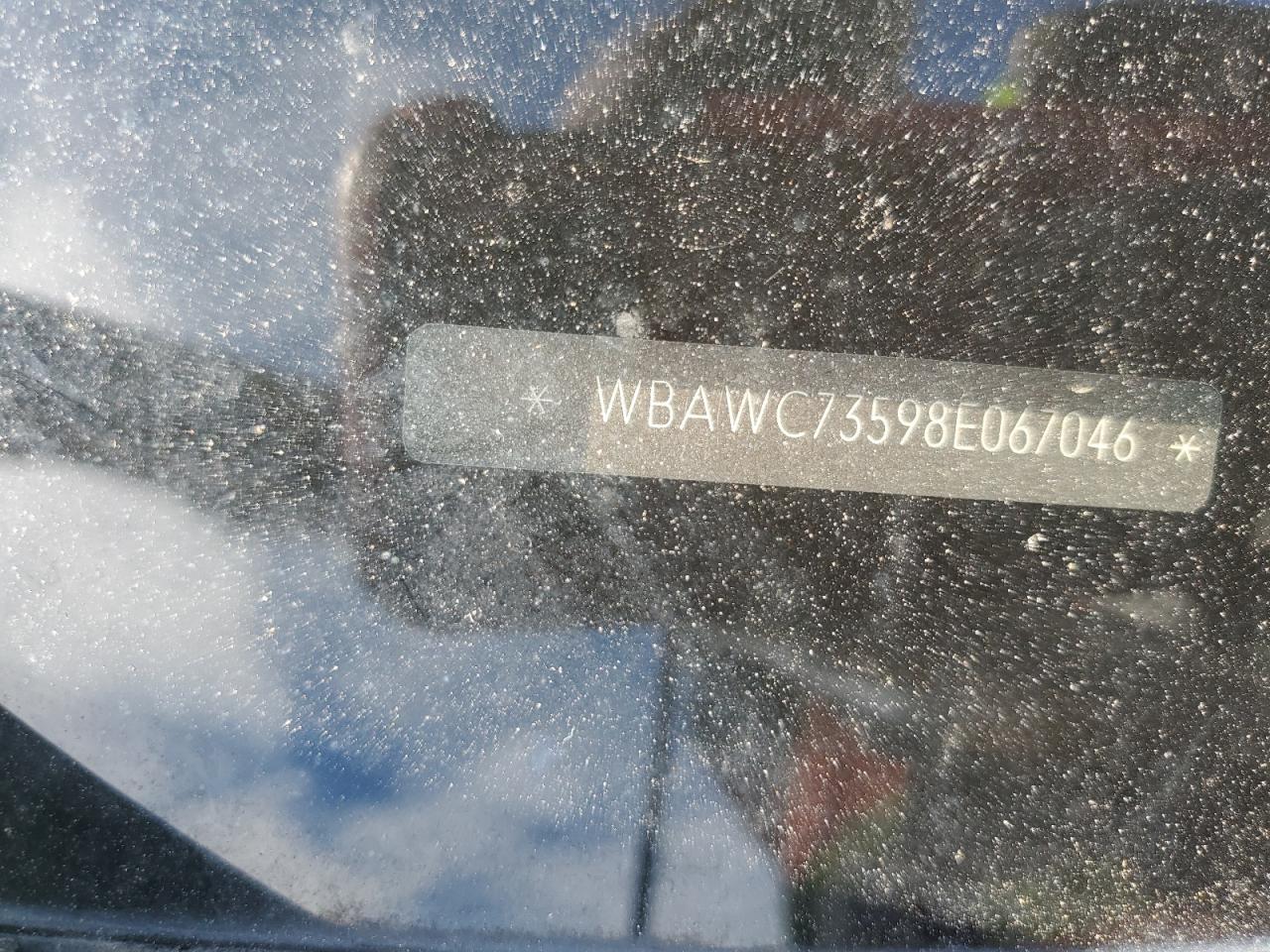 2008 BMW 335 Xi VIN: WBAWC73598E067046 Lot: 81510015