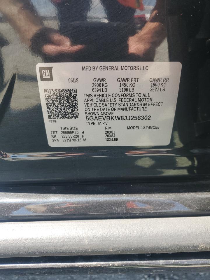 2018 Buick Enclave Premium VIN: 5GAEVBKW8JJ258302 Lot: 80551715