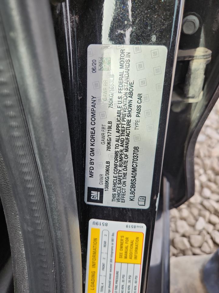 2021 Chevrolet Spark Ls VIN: KL8CB6SA0MC703708 Lot: 81517775