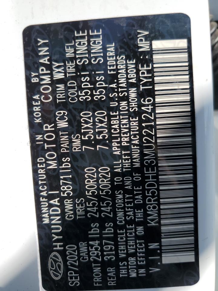 2021 Hyundai Palisade Limited VIN: KM8R5DHE3MU221246 Lot: 84005655