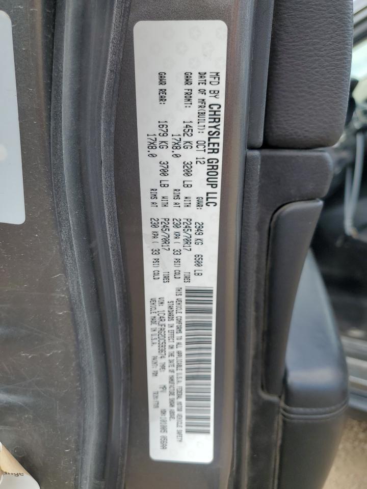 2013 Jeep Grand Cherokee Laredo VIN: 1C4RJFAG2DC593674 Lot: 82121195