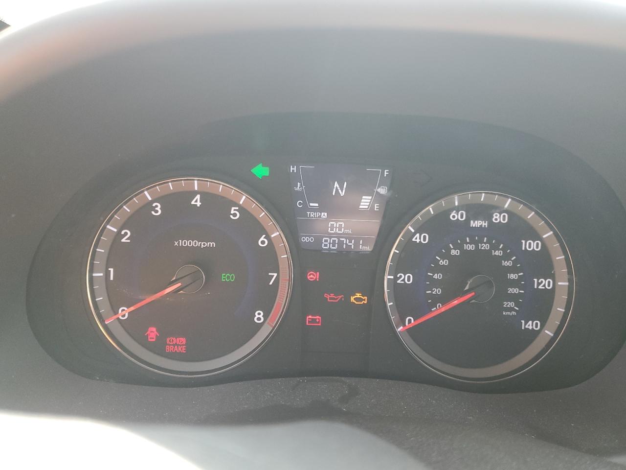 2014 Hyundai Accent Gls VIN: KMHCU4AE9EU742136 Lot: 80188475