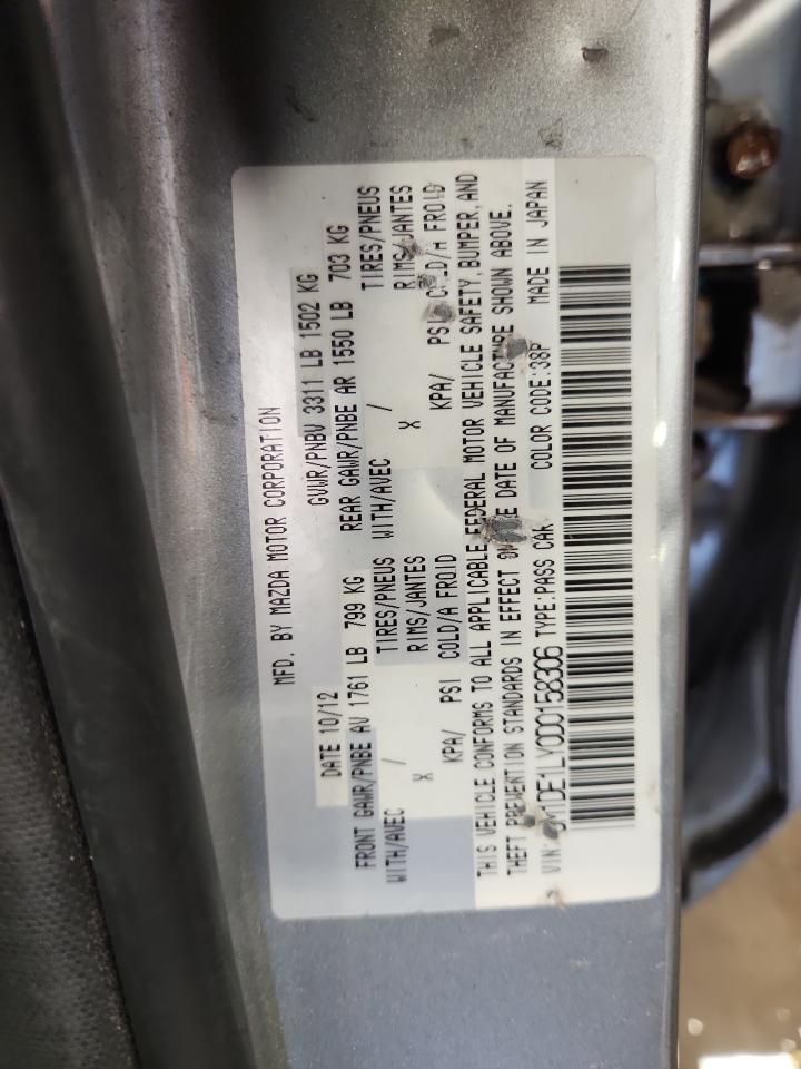 2013 Mazda Mazda2 VIN: JM1DE1LY0D0158306 Lot: 80502155