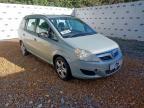 2009 VAUXHALL ZAFIRA EXCLUSIV for sale at Copart WISBECH