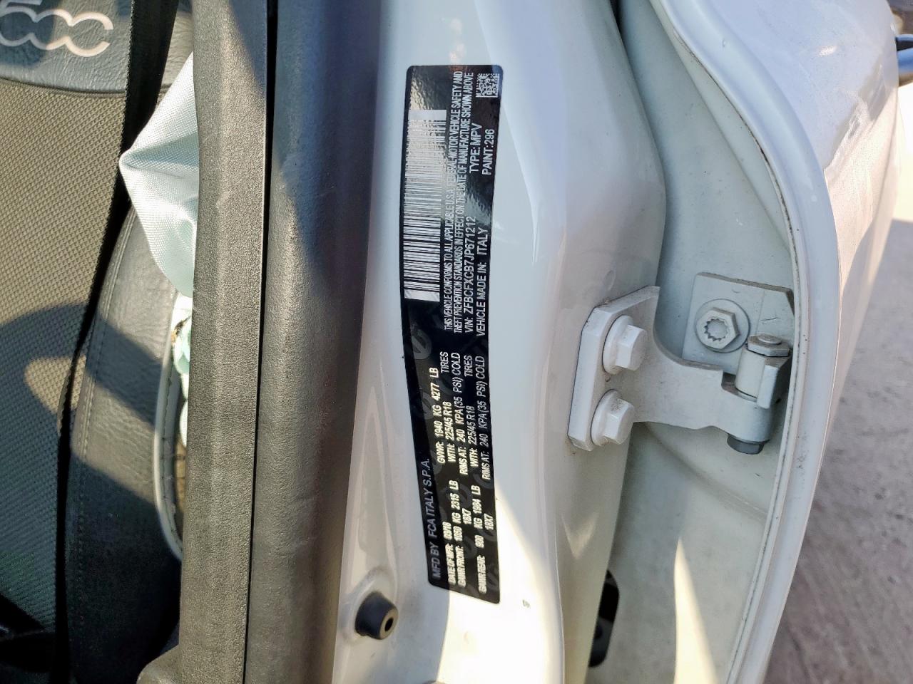 2018 Fiat 500X Trekking VIN: ZFBCFXCB7JP671212 Lot: 81588035