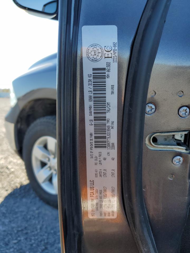 2018 Ram 1500 St VIN: 1C6RR7FT9JS319949 Lot: 84616005