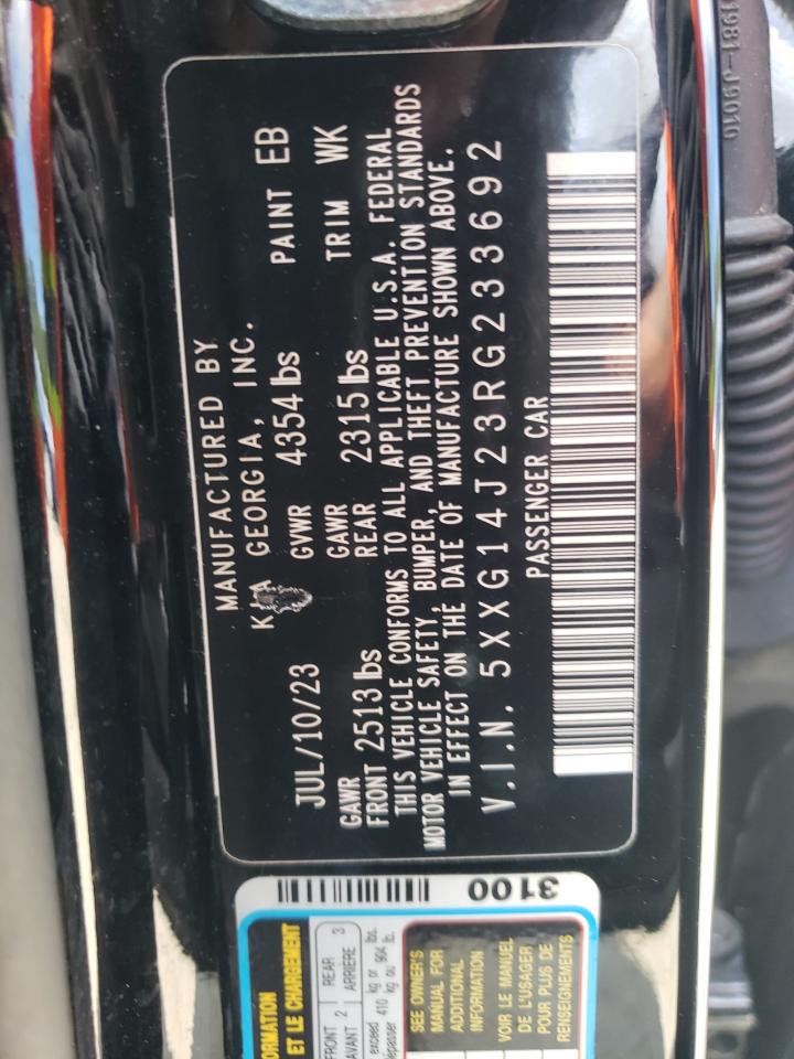 2024 Kia K5 Lxs VIN: 5XXG14J23RG233692 Lot: 71411485