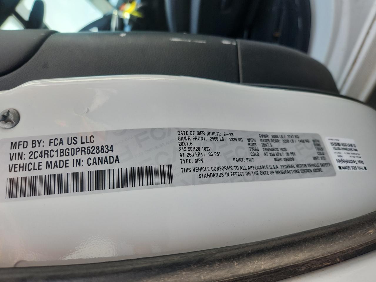 2023 Chrysler Pacifica Touring L VIN: 2C4RC1BG0PR628834 Lot: 81326915