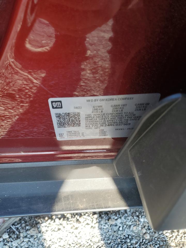 2024 Chevrolet Trax 2Rs VIN: KL77LJE24RC037969 Lot: 83974215