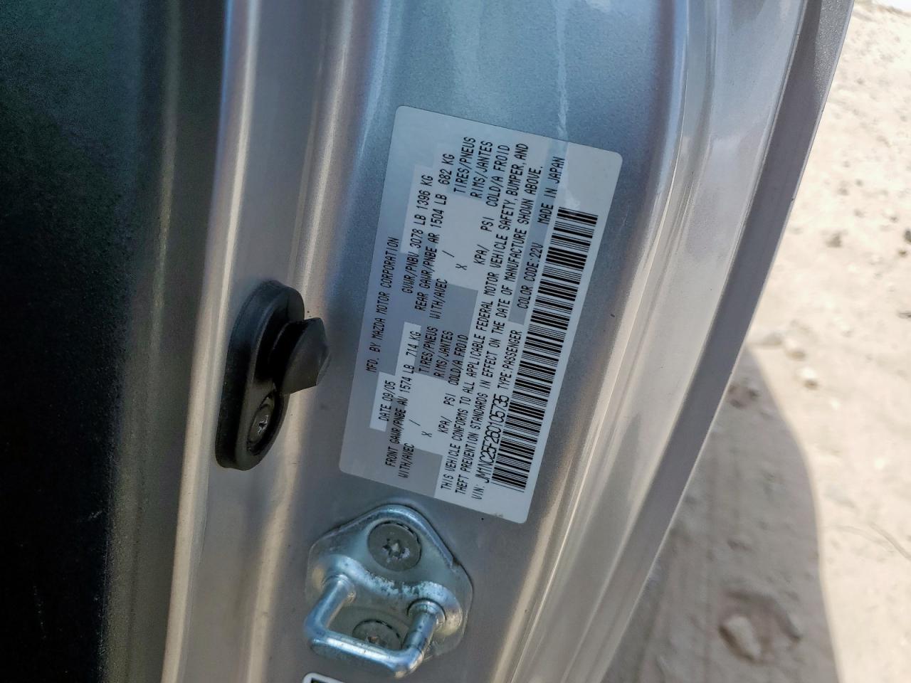 2006 Mazda Mx-5 Miata VIN: JM1NC25F260105735 Lot: 81227235