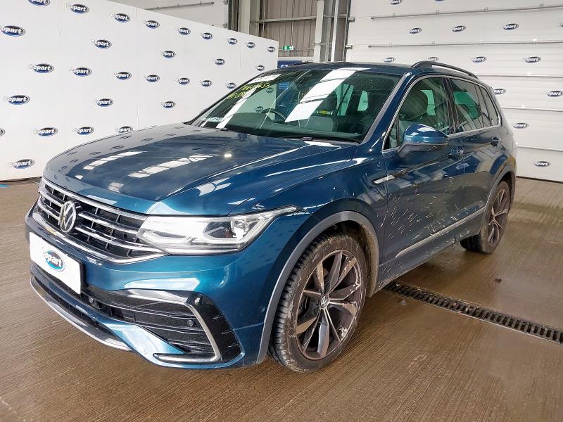 2021 VOLKSWAGEN TIGUAN 1.5 TSI 150 R-LINE 5DR DSG for sale at Copart EAST KILBRIDE