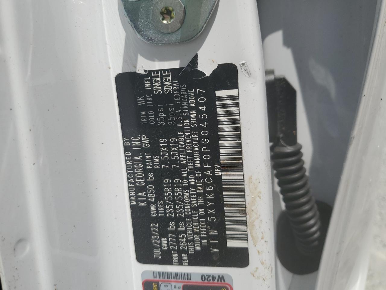 2023 Kia Sportage X Line VIN: 5XYK6CAF0PG045407 Lot: 83870315