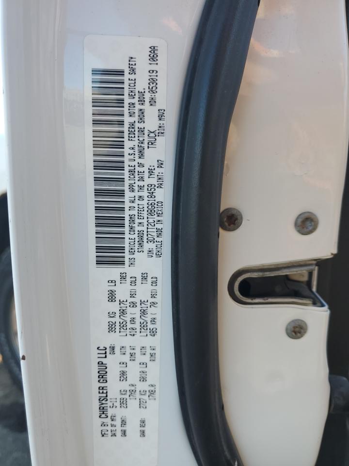 2011 Dodge Ram 2500 VIN: 3D7TT2CT0BG618459 Lot: 71305525