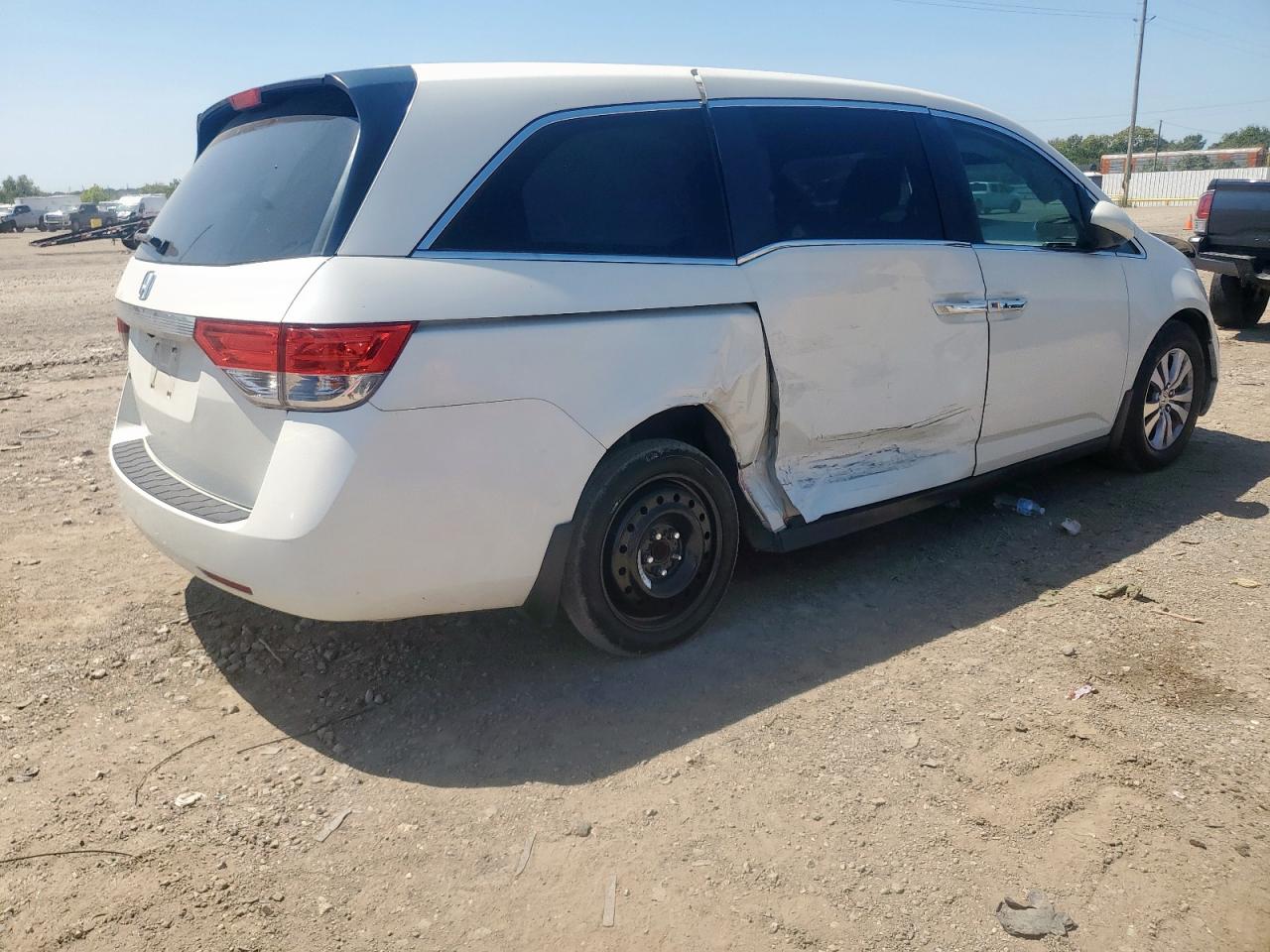 2015 Honda Odyssey Exl white van gasoline 5FNRL5H65FB111948 photo #4