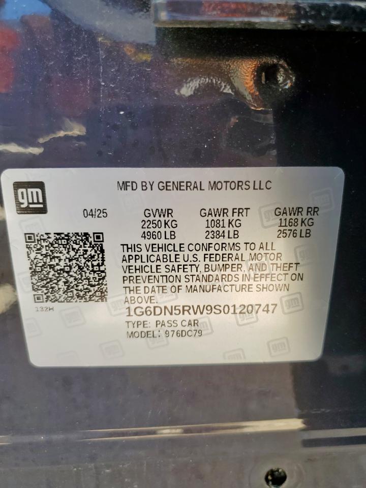 2025 Cadillac Ct5 Premium Luxury VIN: 1G6DN5RW9S0120747 Lot: 81357935